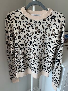 & Other Stories Leopard Print Crewneck Sweater - Wool Blend